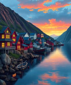 Village Glow Paint Numbers