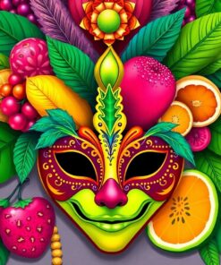 Carnival Mask Paint Numbers