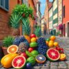 Fruits Cobblestones Paint Numbers