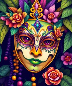 Jungle Masquerade Paint Numbers