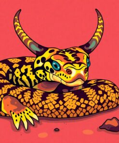 Exotic Oasis Horned Viper Paint By Numbers