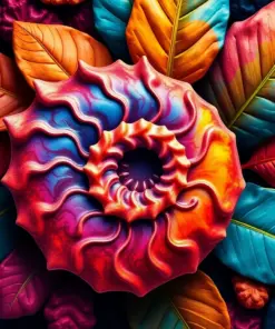 Exotic Tropical Nautilus Specimen Paint By Numbers