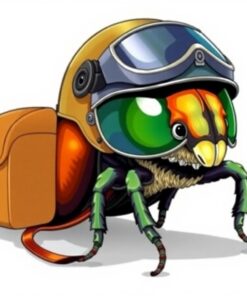 Expedition Beetle And Helmet Paint By Numbers