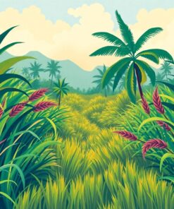 Expedition Through Tropical Grass Paint By Numbers