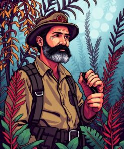 Beneath Fronds Paint Numbers