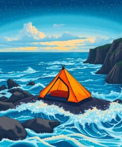 Above Waves Paint Numbers