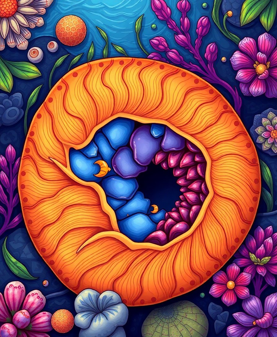 Exploring A Tropical Nautilus Paint By Numbers Kit completed