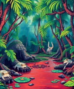 Exploring Tropical Cryptid Swamps Paint By Numbers