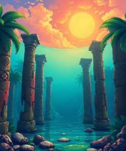 Sunken Pillars Paint Numbers