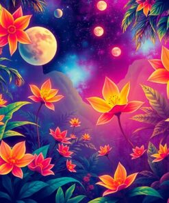 Blossom Glow Paint Numbers