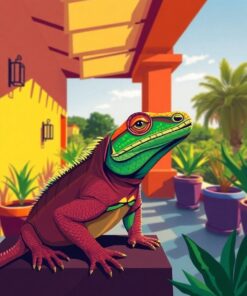 Sunlit Veranda Paint Numbers