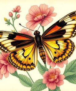 Botanical Longwing Paint Numbers