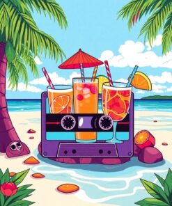 Island Drinks Paint Numbers