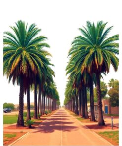 Avenue Palms Paint Numbers