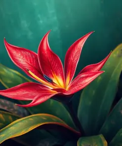 Faded Bromeliad Vintage Flight Paint By Numbers