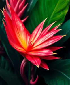 Faded Bromeliad Vintage Flight Paint By Numbers