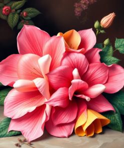 Tropical Petals Paint Numbers