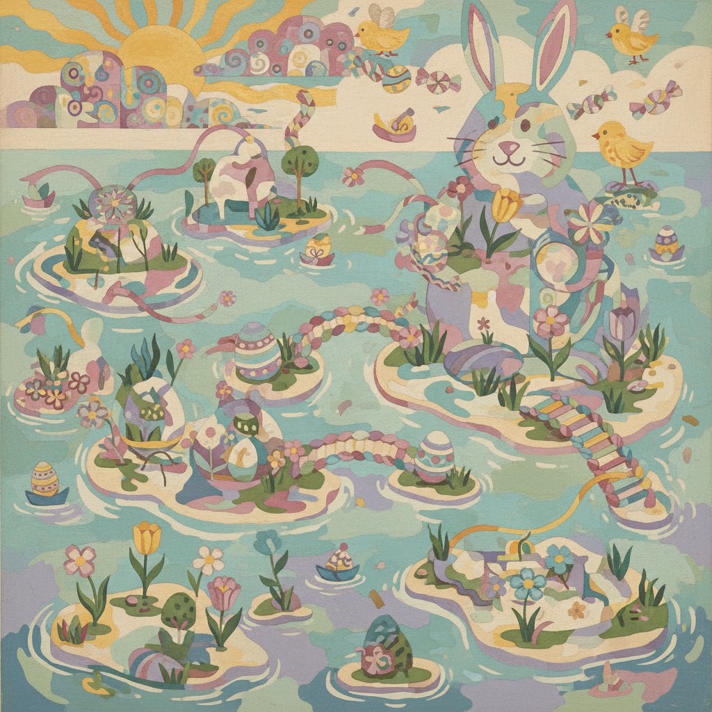 faded-easter-archipelago-paint-by-numbers-kit-vintage