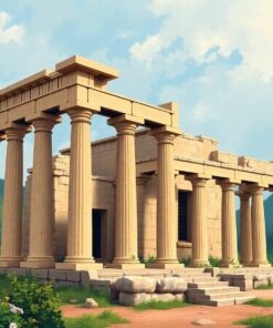 Faded Hellenic Ruin Bloom Paint By Numbers