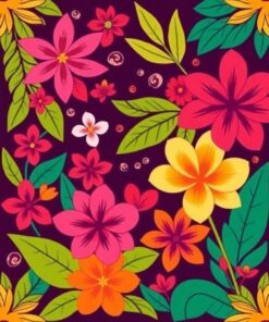 Floral Mat Paint Numbers