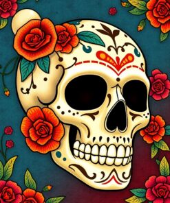 Sugar Skull Paint Numbers