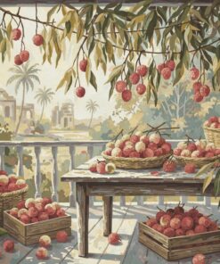 Faded Lychee Harvest Veranda Paint By Numbers