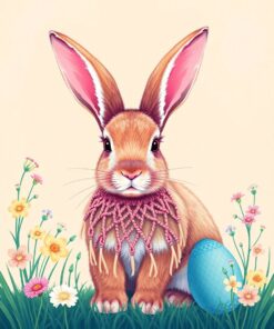 Pastel Hare Paint Numbers