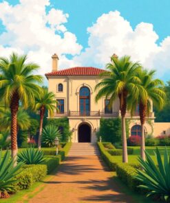 Among Palms Paint Numbers