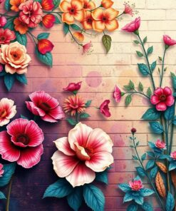 Faded Melody Botanical Wall Paint By Numbers
