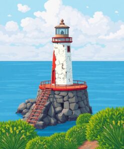 Island Beacon Paint Numbers