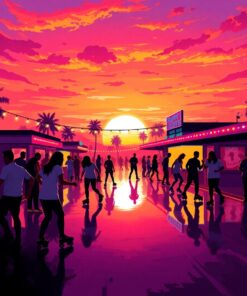 Roller Disco Paint Numbers