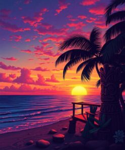 Tiki Twilight Paint Numbers