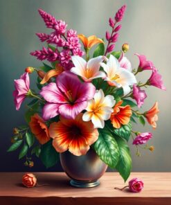 Botanical Vase Paint Numbers