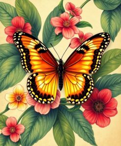 Butterfly Print Paint Numbers