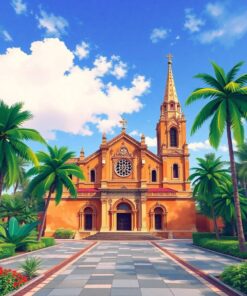 Tropical Cathedral Paint Numbers