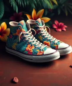 Faded Tropical High Tops Paint By Numbers