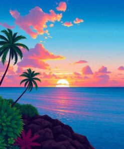 Tropical Horizon Paint Numbers