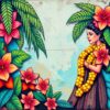Hula Mural Paint Numbers