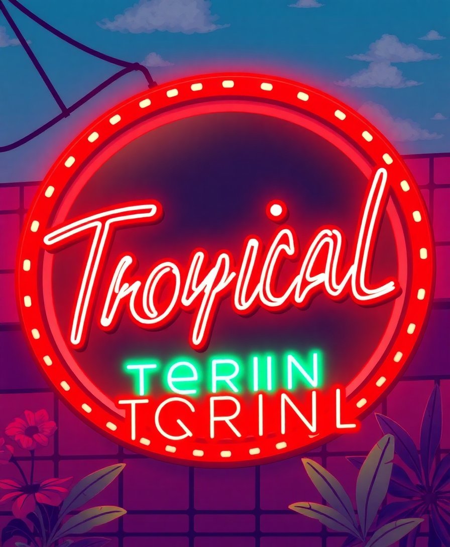 Neon Sign Paint Numbers Neon Sign Paint Numbers