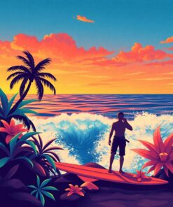 Tropical Surf Paint Numbers