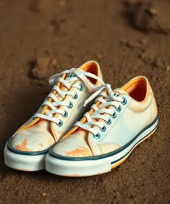 Faded Vintage Beach Sneakers Paint By Numbers