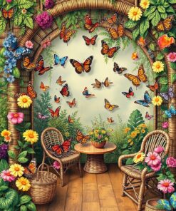 Butterfly Haven Paint Numbers