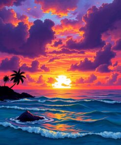 Stormy Shoreline Paint Numbers