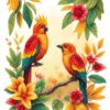 Tropical Aviary Paint Numbers