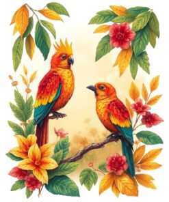 Tropical Aviary Paint Numbers