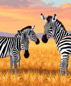 Zebra Plains Paint Numbers