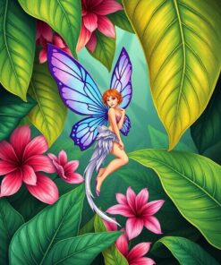 Tropical Leaves Paint Numbers