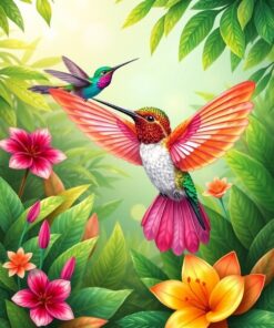 Tropical Oasis Paint Numbers