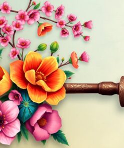 Fallen Petals Vintage Pipe Paint By Numbers