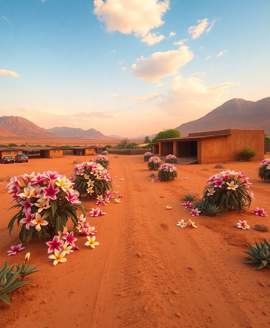 Fallen Plumerias On Dust Paint By Numbers Kit - Tropical Art completed